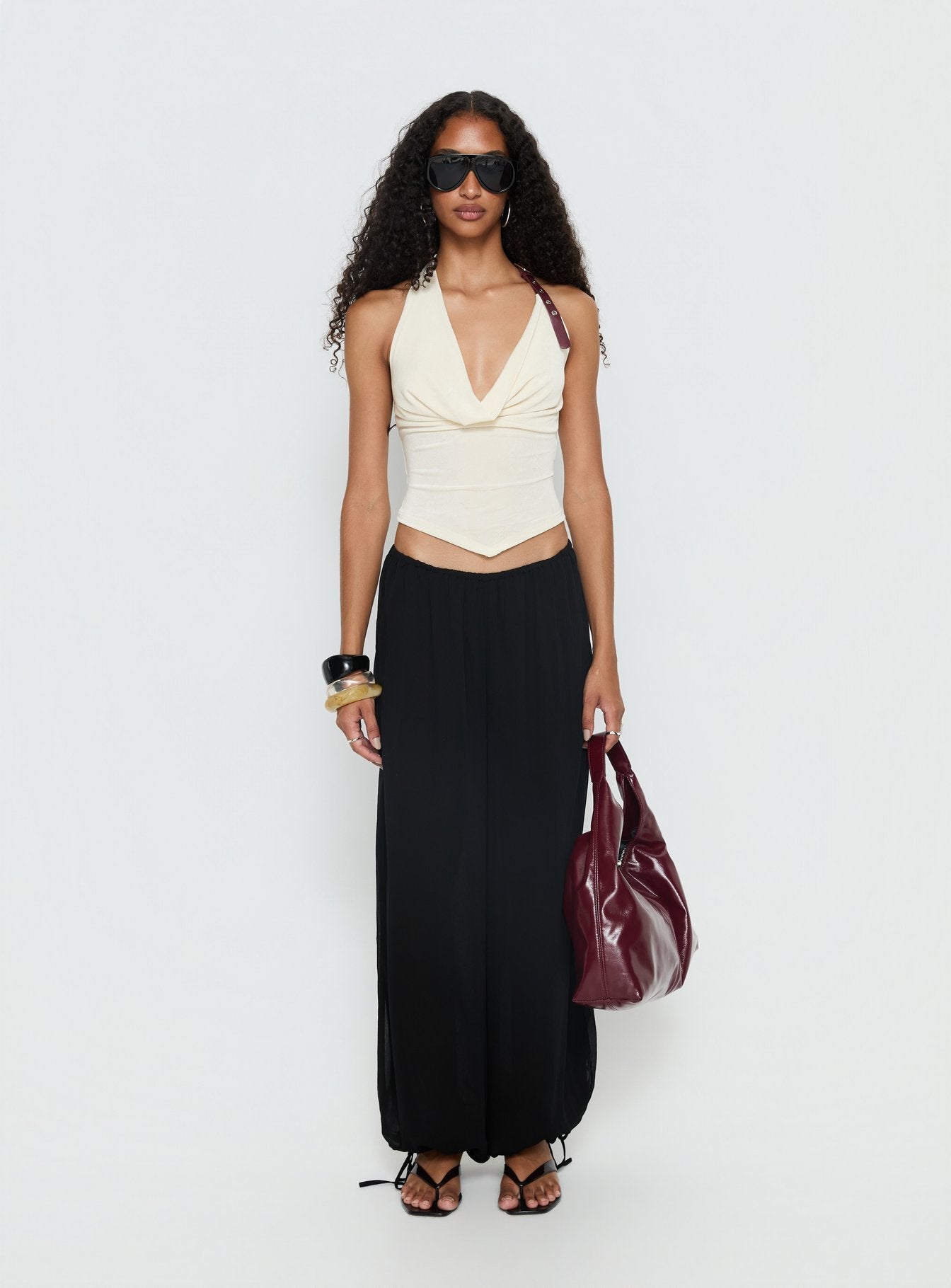 Moondancer Balloon Pants Black - loose fit women's bottoms by Ellevoria