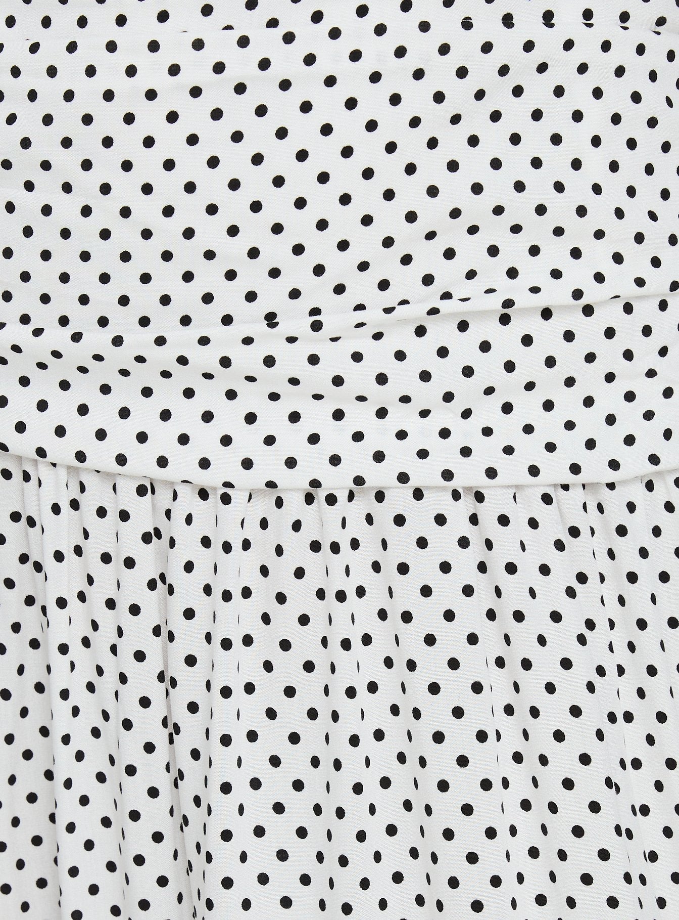 Millen Gathered Waist Halter Maxi Dress White Polka Dot - women's maxi dress by Ellevoria - view 7