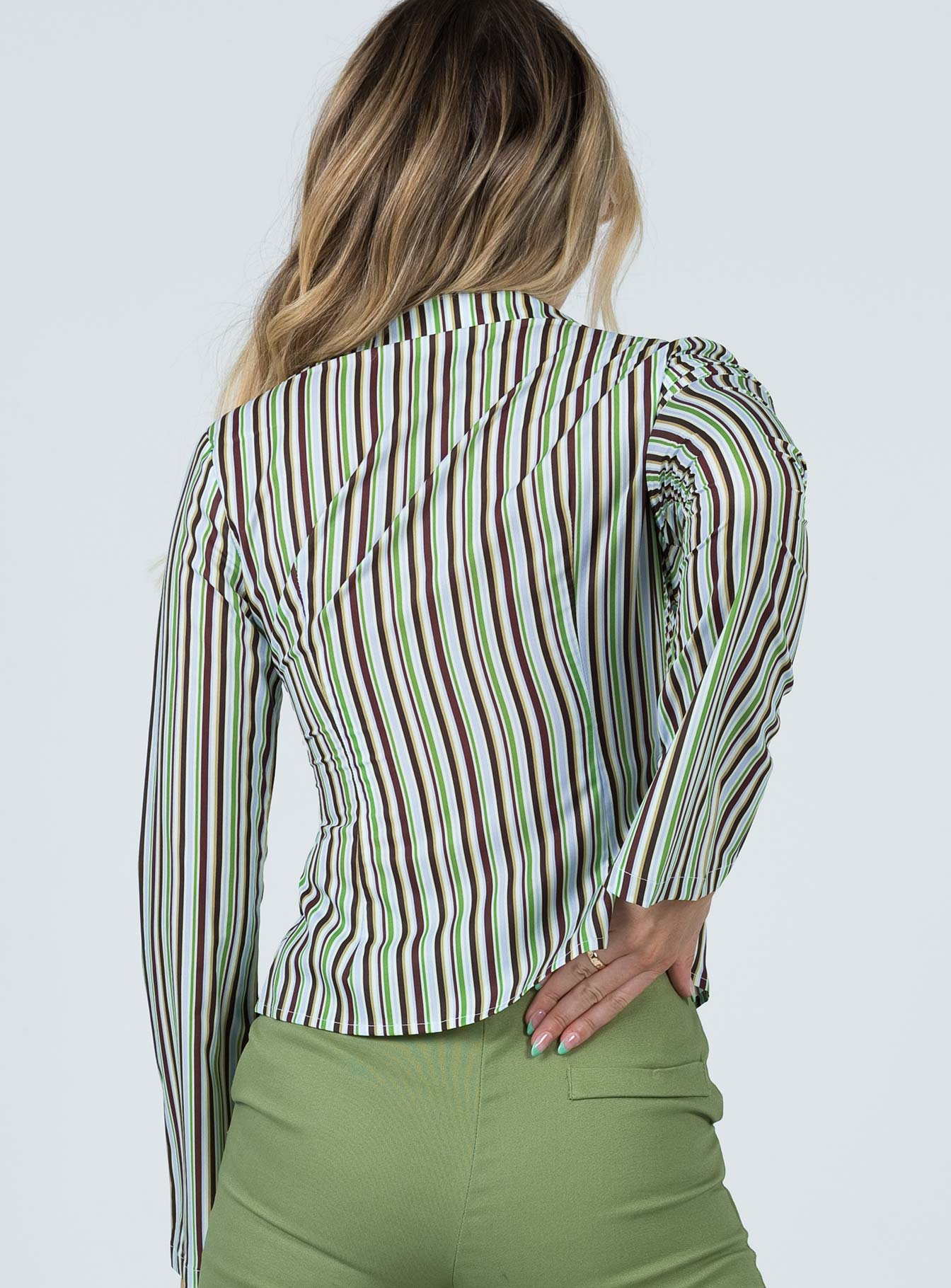 Anni Stripe Shirt Multi - women's shirt by Ellevoria - view 6