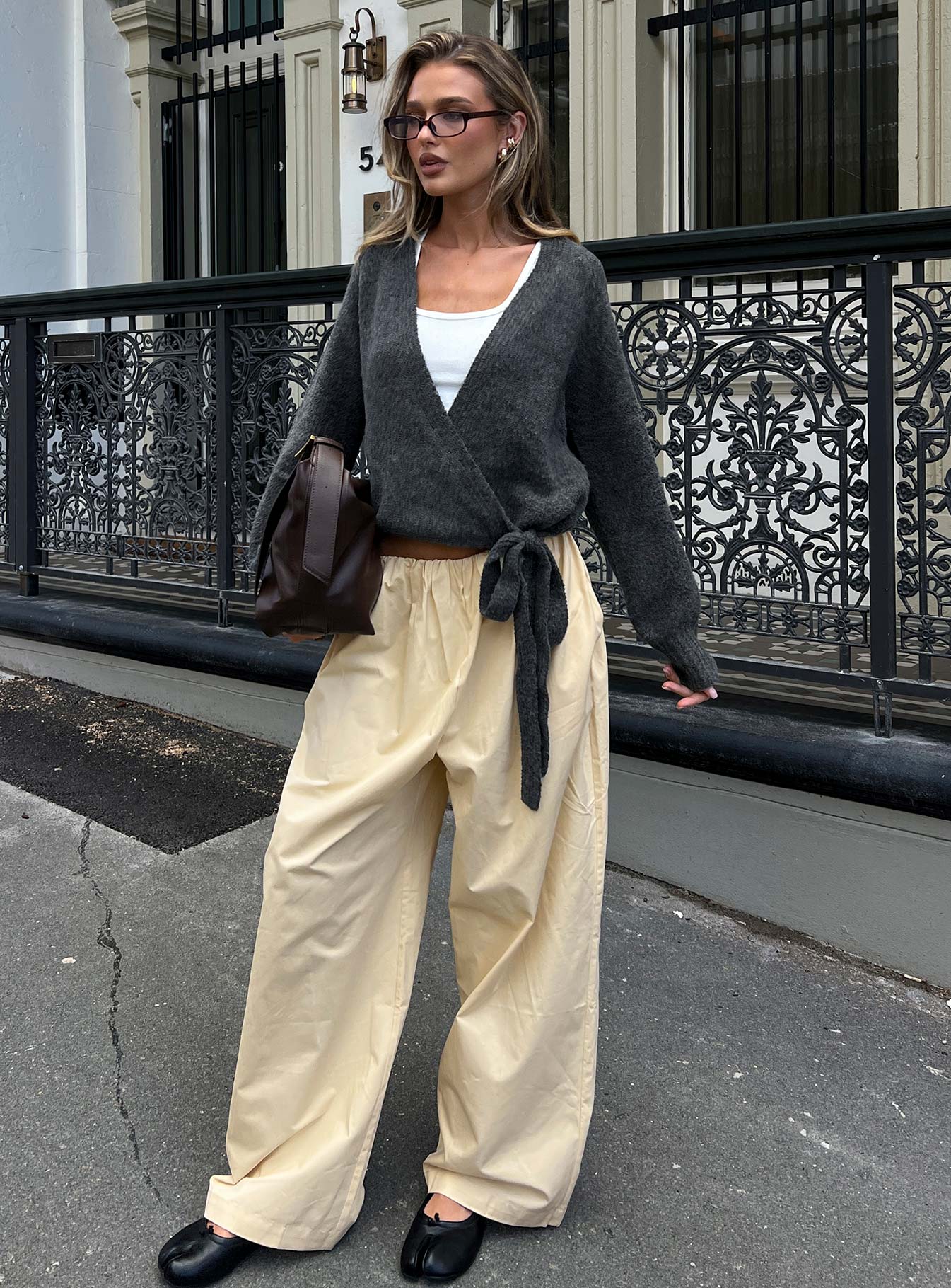 Tidekiss Pants Lemontini - loose fit women's bottoms by Ellevoria