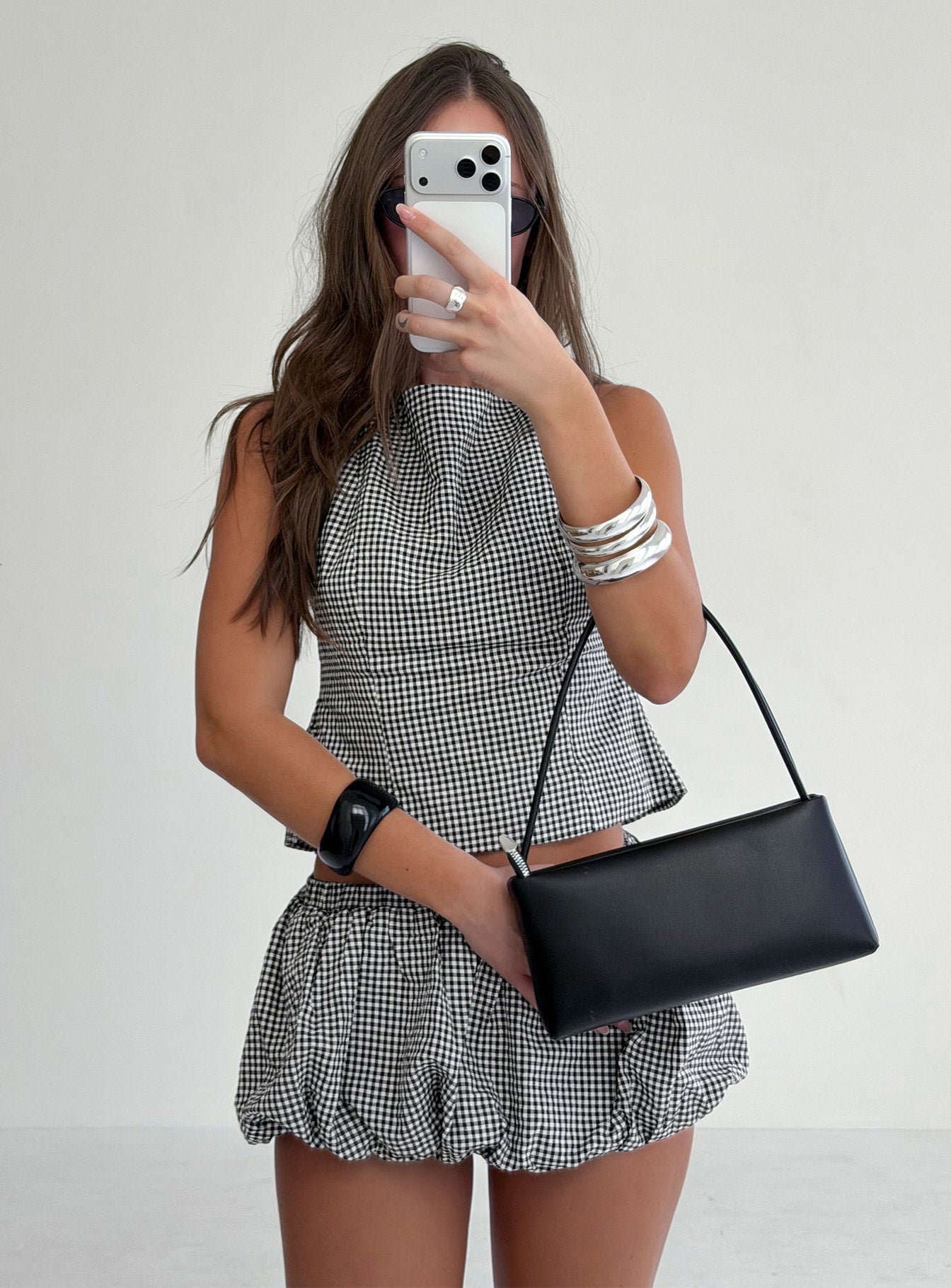 More My Jam Bubble Hem Set Black / White women's two piece set by Ellevoria