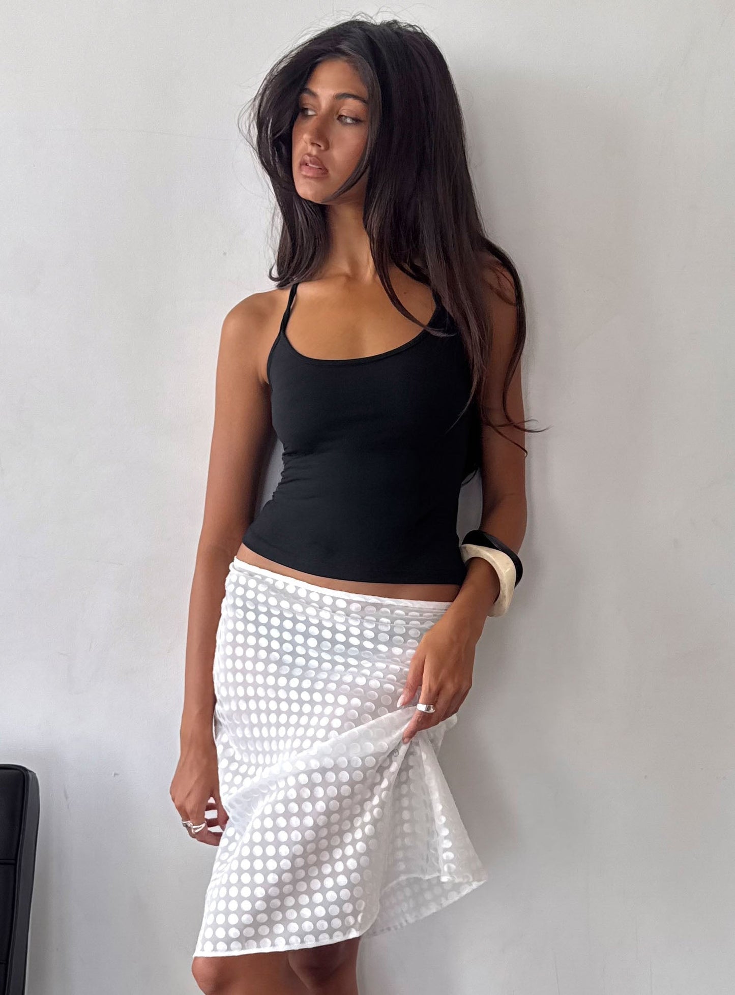 Daily Define Thin Strap Halter Tank Top Black - women's top by Ellevoria - view 11
