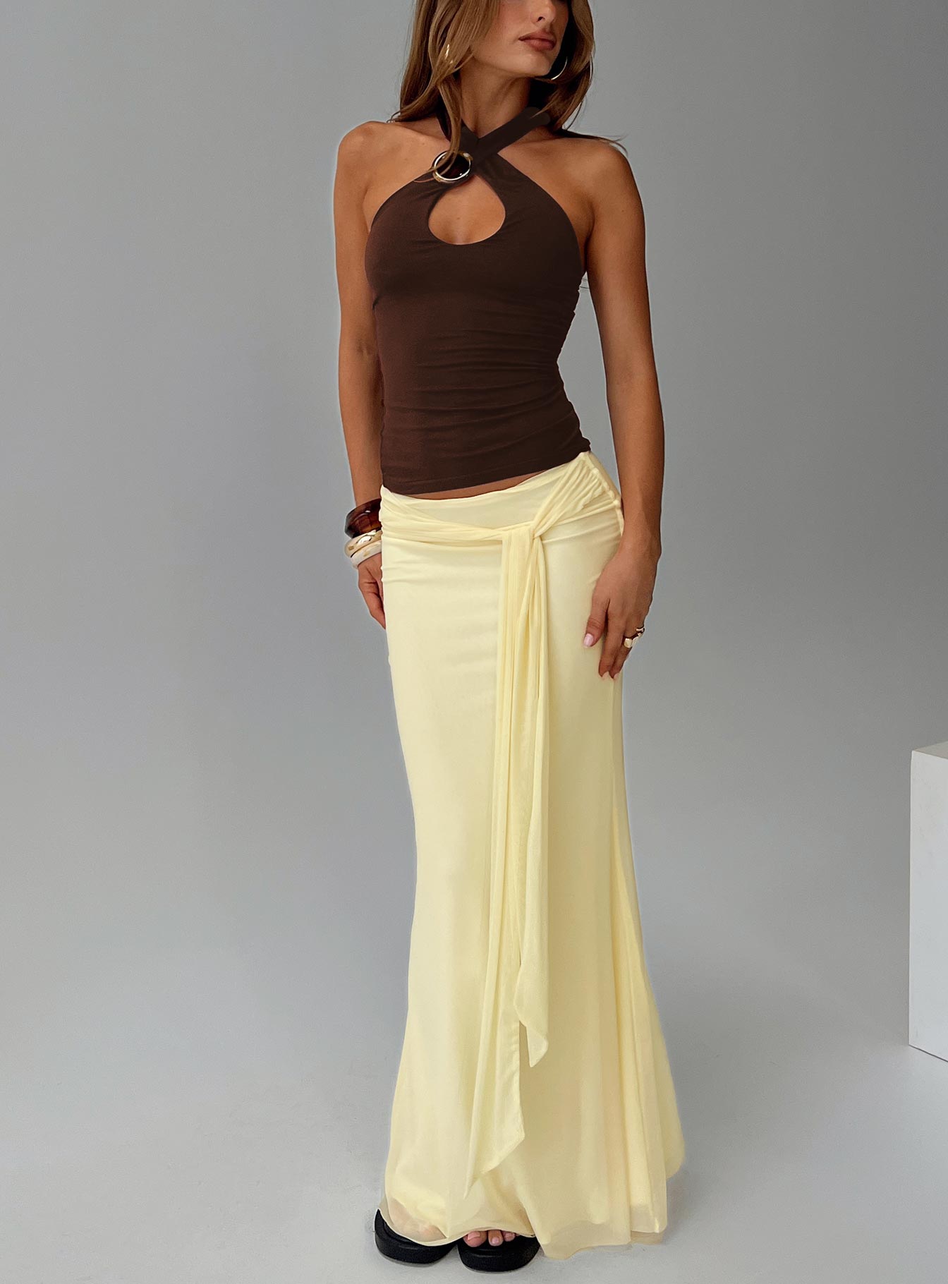 Quell Top Chocolate - women's top by Ellevoria - view 8
