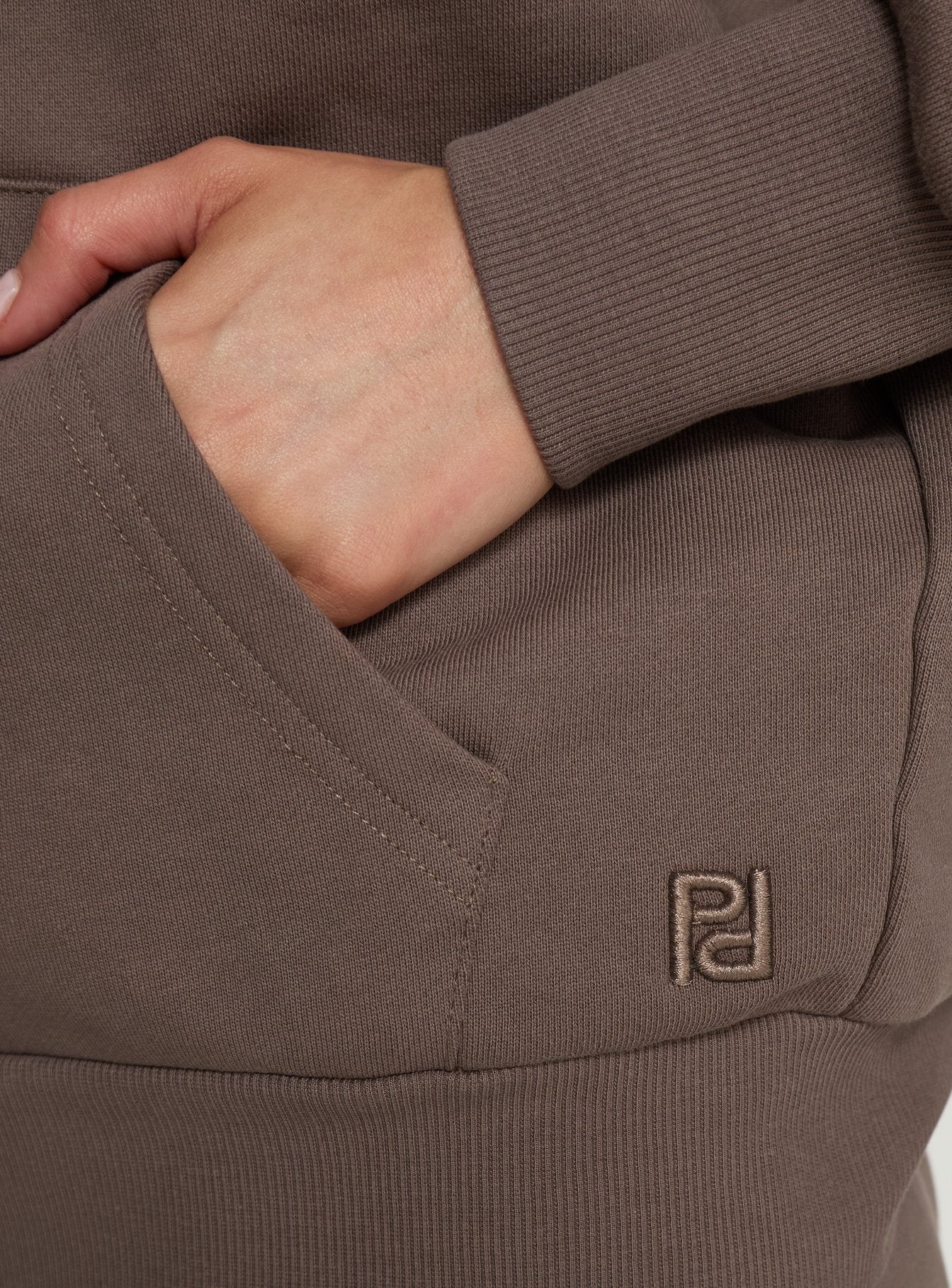 All Day Oversized Hoodie Mocha women's sweater by Ellevoria
