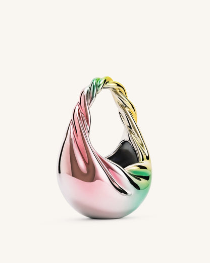 Willow Twist Crescent Top Handle Bag - Multicolor