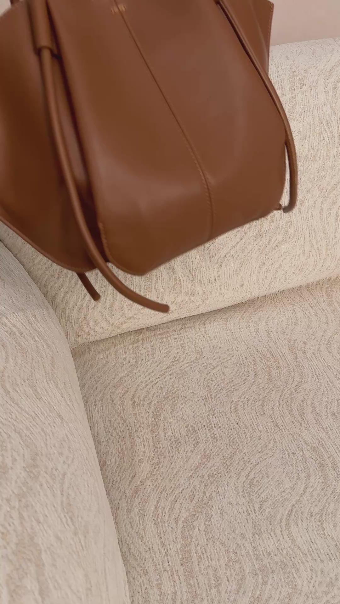 Nala Wide Tote Bag - Clay Brown