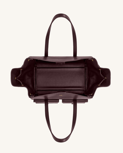 Linda Tote Bag - Deep Burgundy