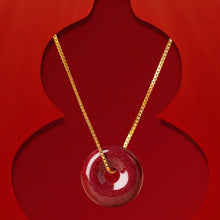 24K Gold Cinnabar Guardian Vortex Pendant