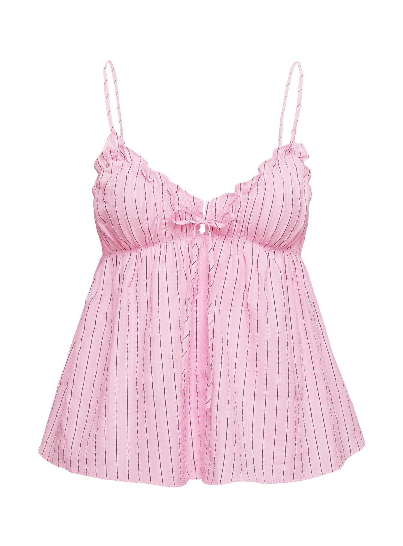 Abigayle Top Pink Stripe women's two piece set by Ellevoria
