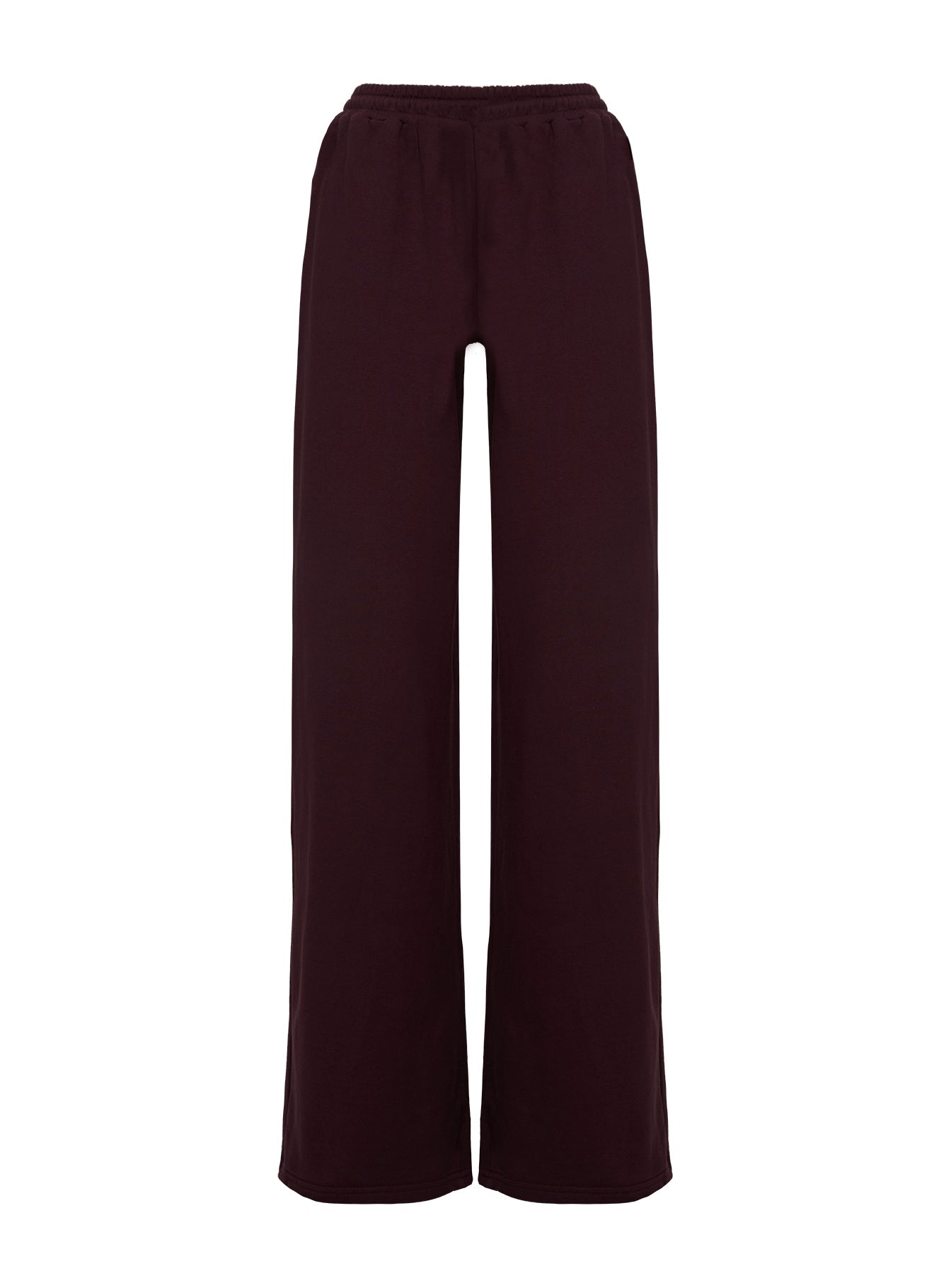 All Day Straight Leg Sweatpants Wine women's pant set by Ellevoria