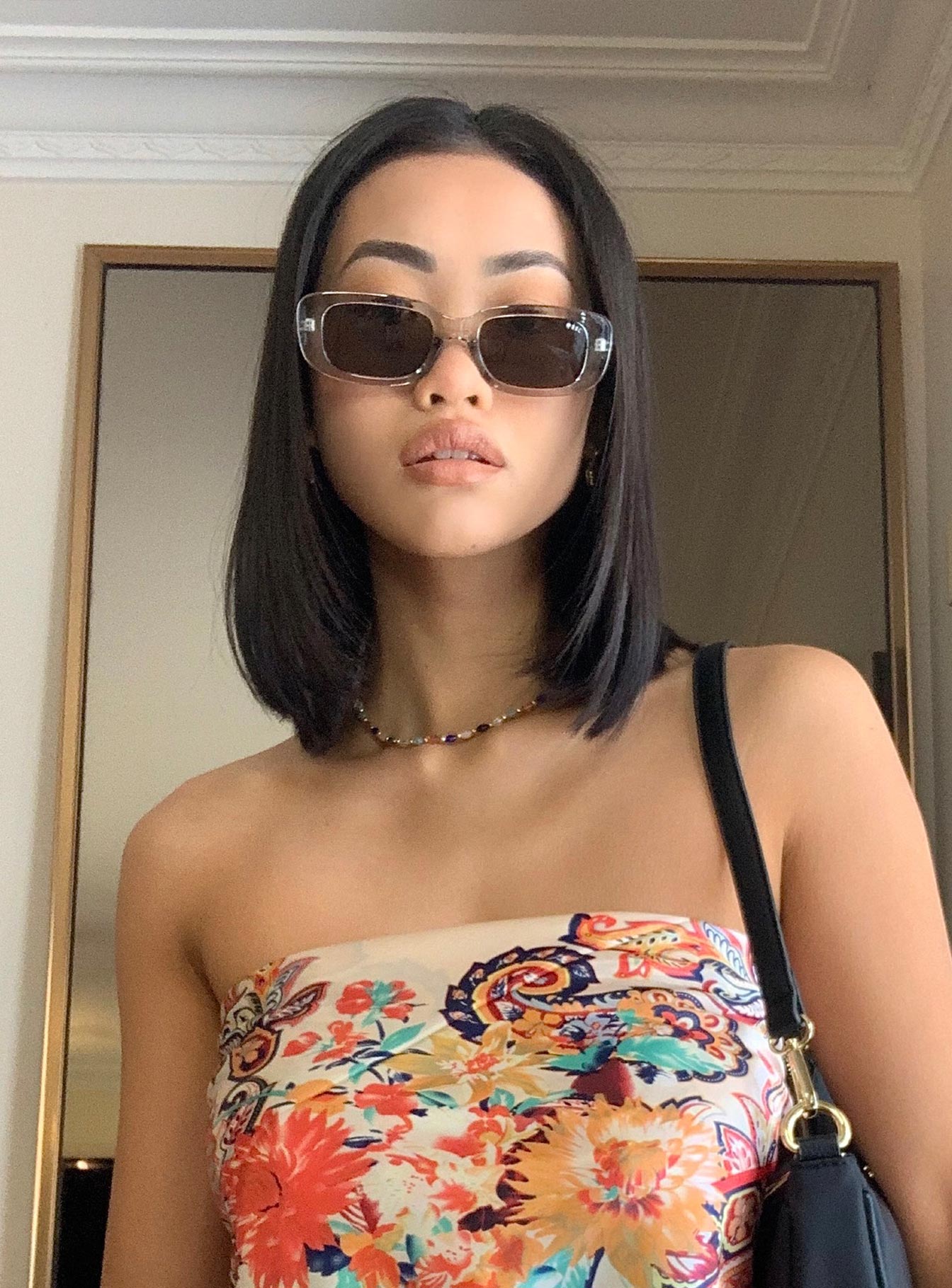 Creeper Sunglasses Crystal Grey women's sunglasses by Ellevoria