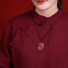 Hand-Carved Cinnabar Zodiac Pendants