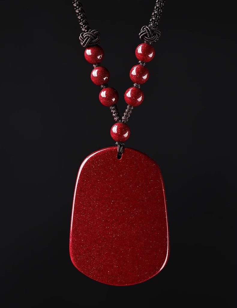 Hand-Carved Cinnabar Zodiac Pendants