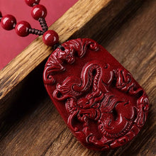 Hand-Carved Cinnabar Zodiac Pendants