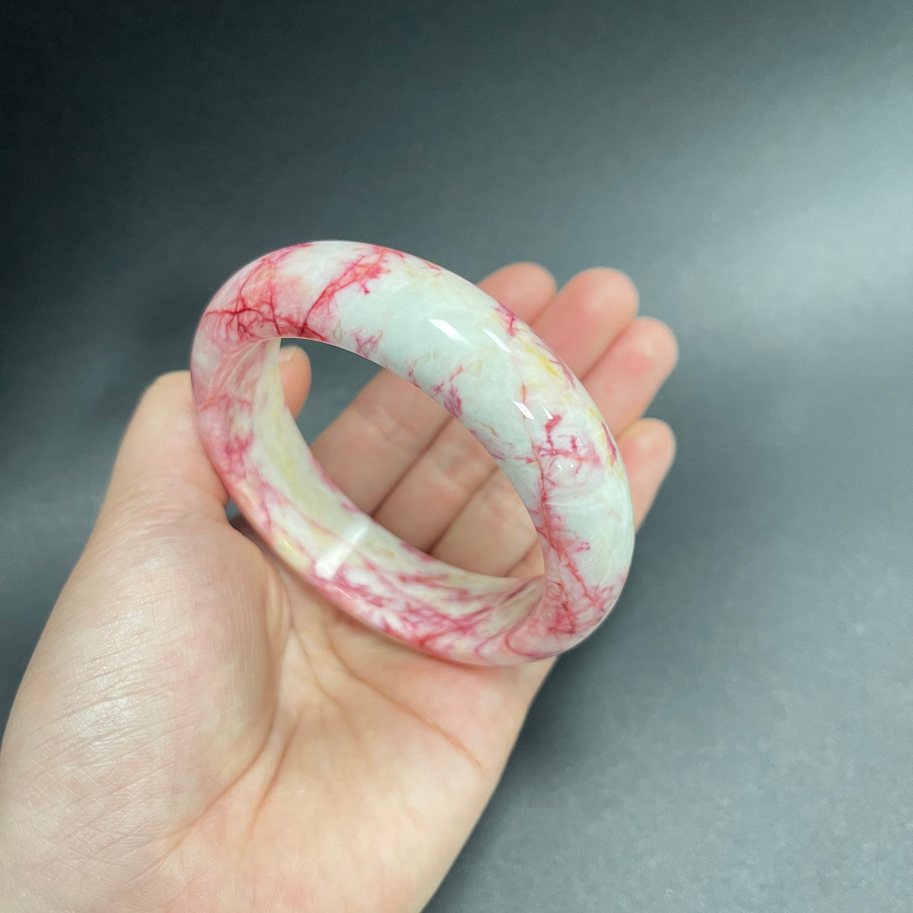 Cinnabar Crystal Raw Stone Bangle