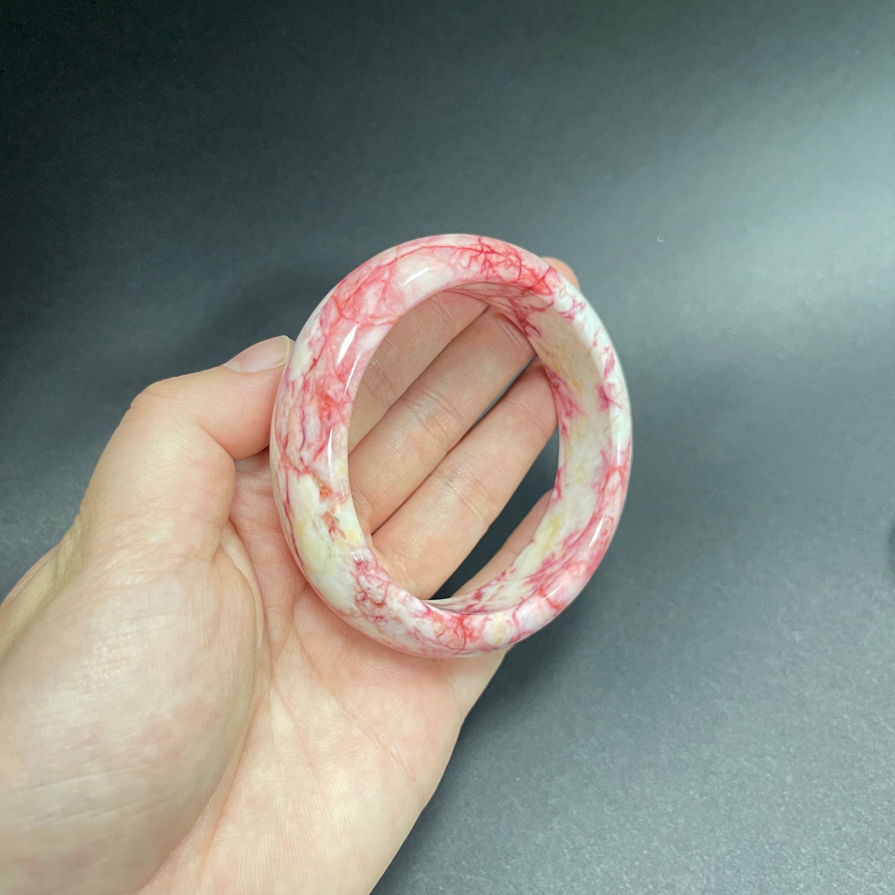 Cinnabar Crystal Raw Stone Bangle
