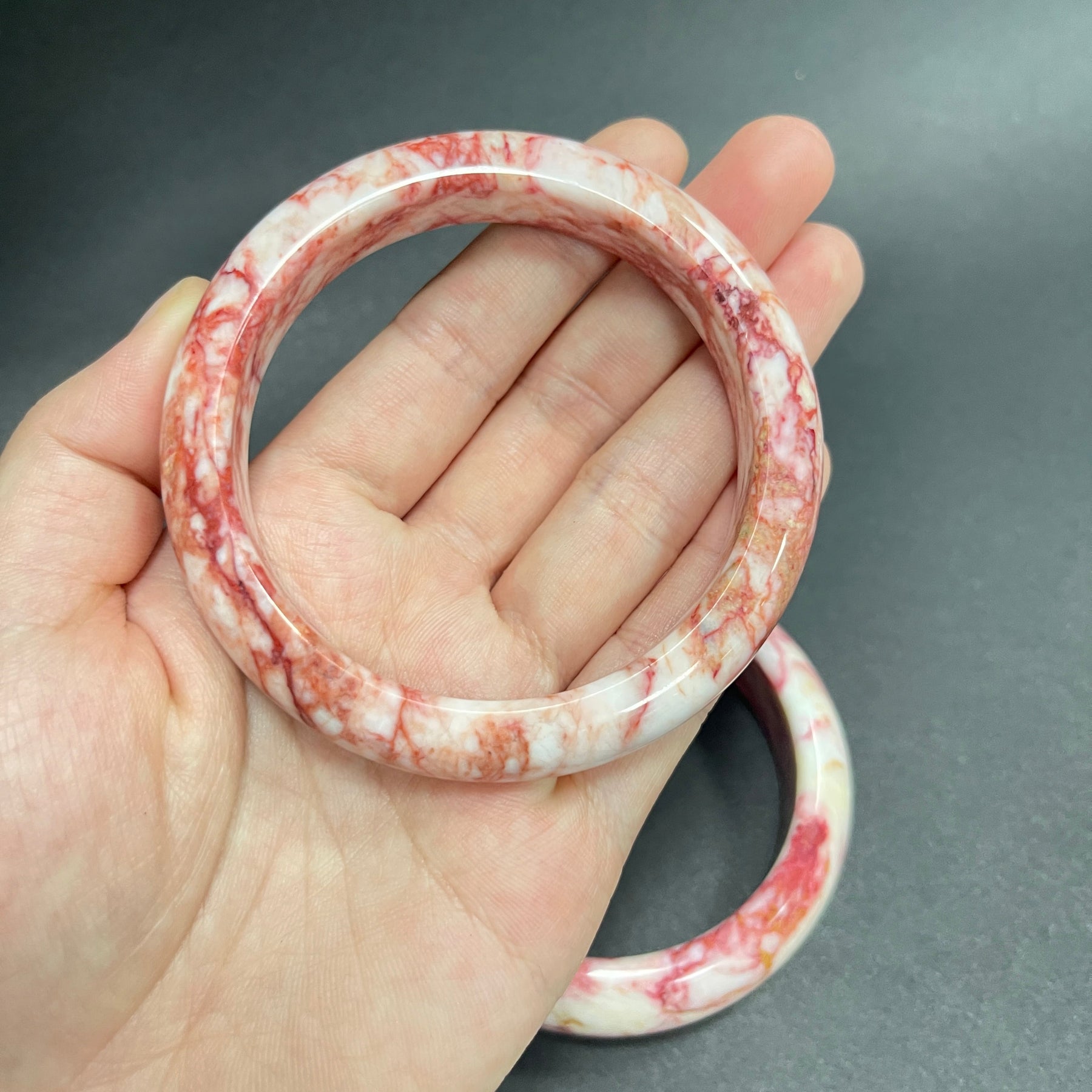 Cinnabar Crystal Raw Stone Bangle