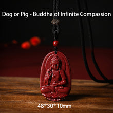 Authentic Cinnabar Zodiac Guardian Buddha Pendants