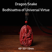 Authentic Cinnabar Zodiac Guardian Buddha Pendants