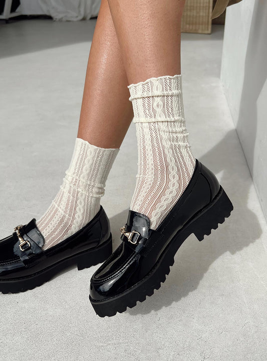 Every Woman Socks Cream women's socks by Ellevoria