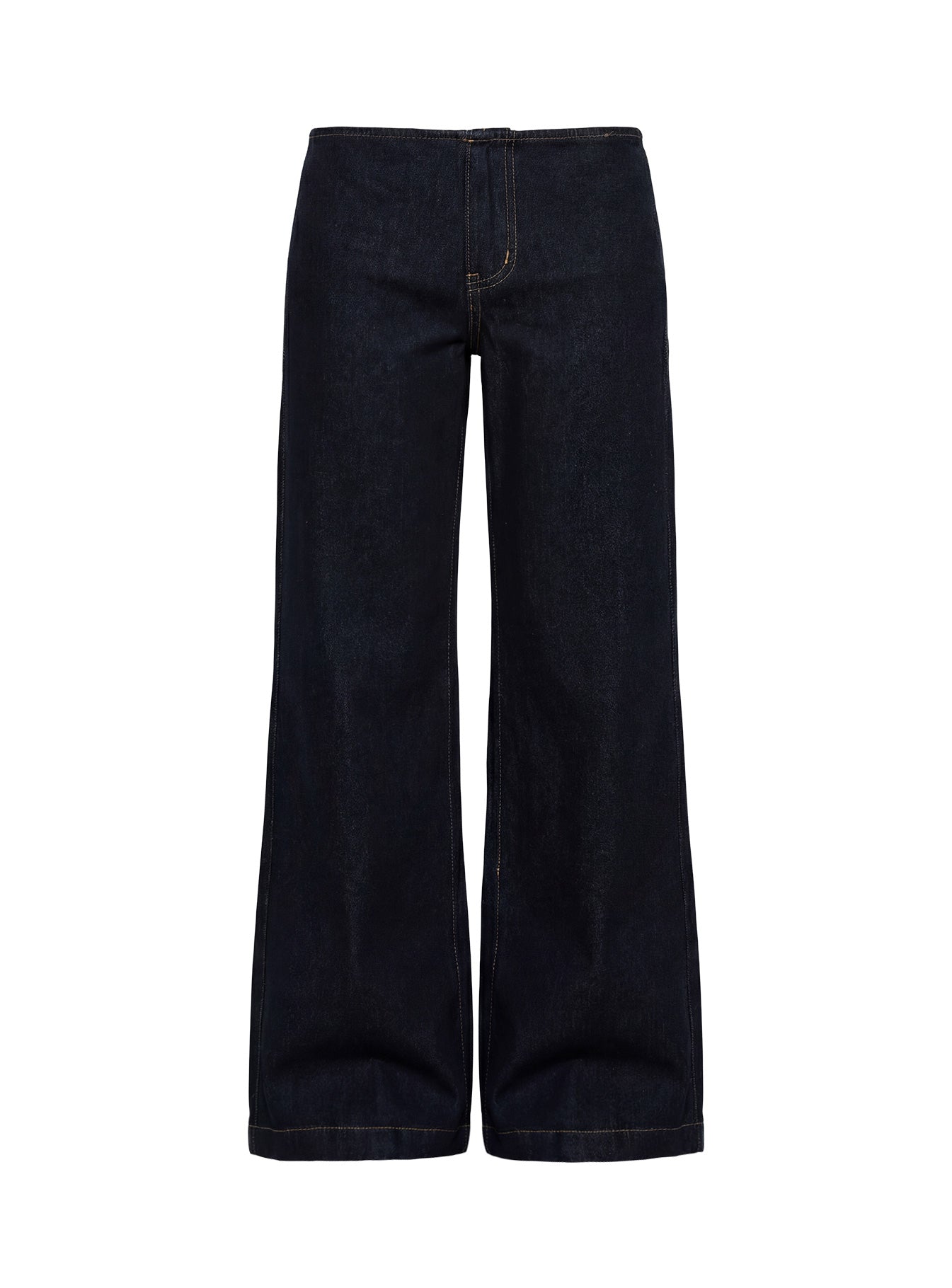Buenos No Waist Low Rise Straight Leg Jeans Raw Denim women's denim jeans by Ellevoria
