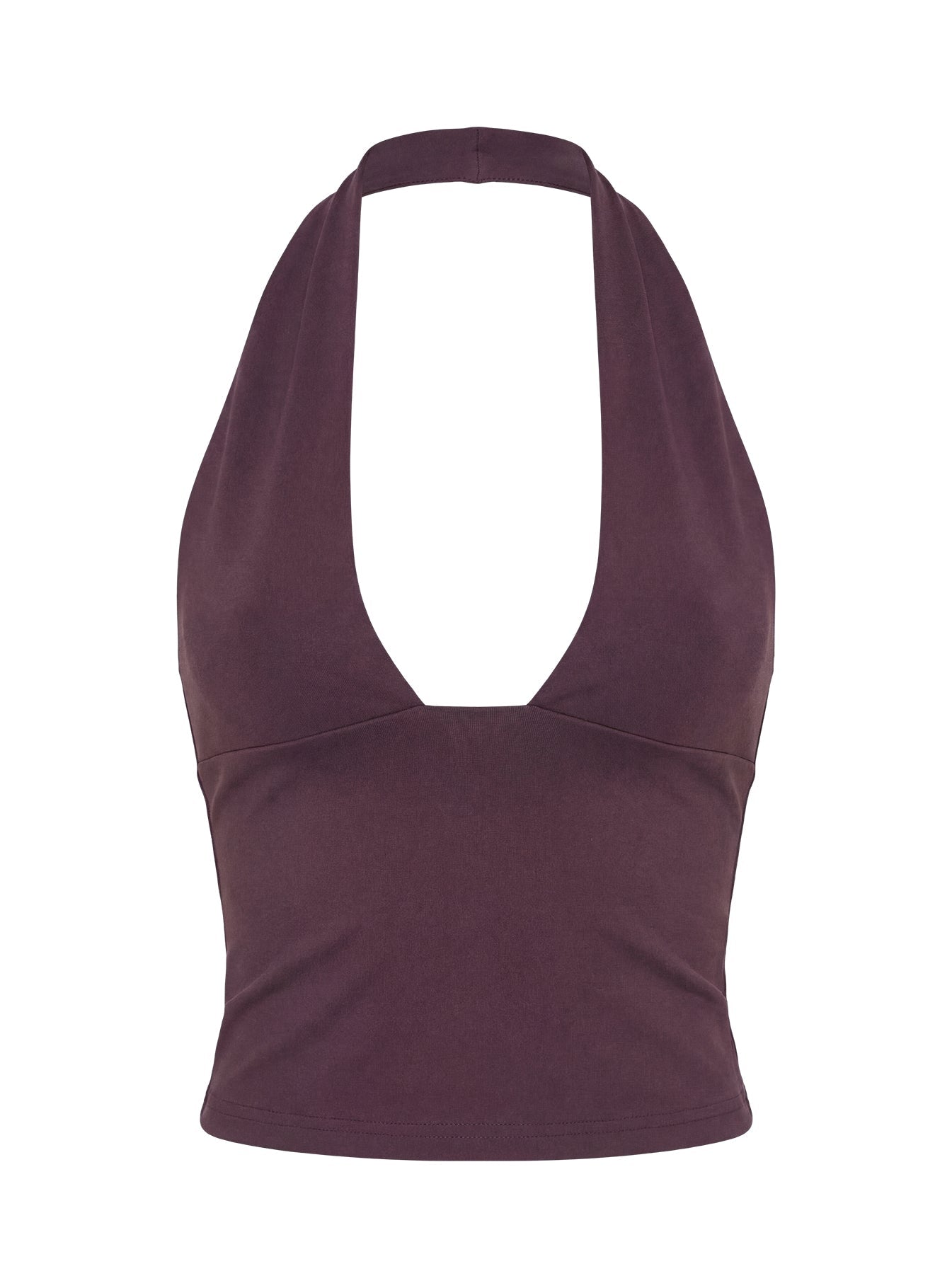 Daily Define Halter Tank Top Aubergine - women's top by Ellevoria - view 9