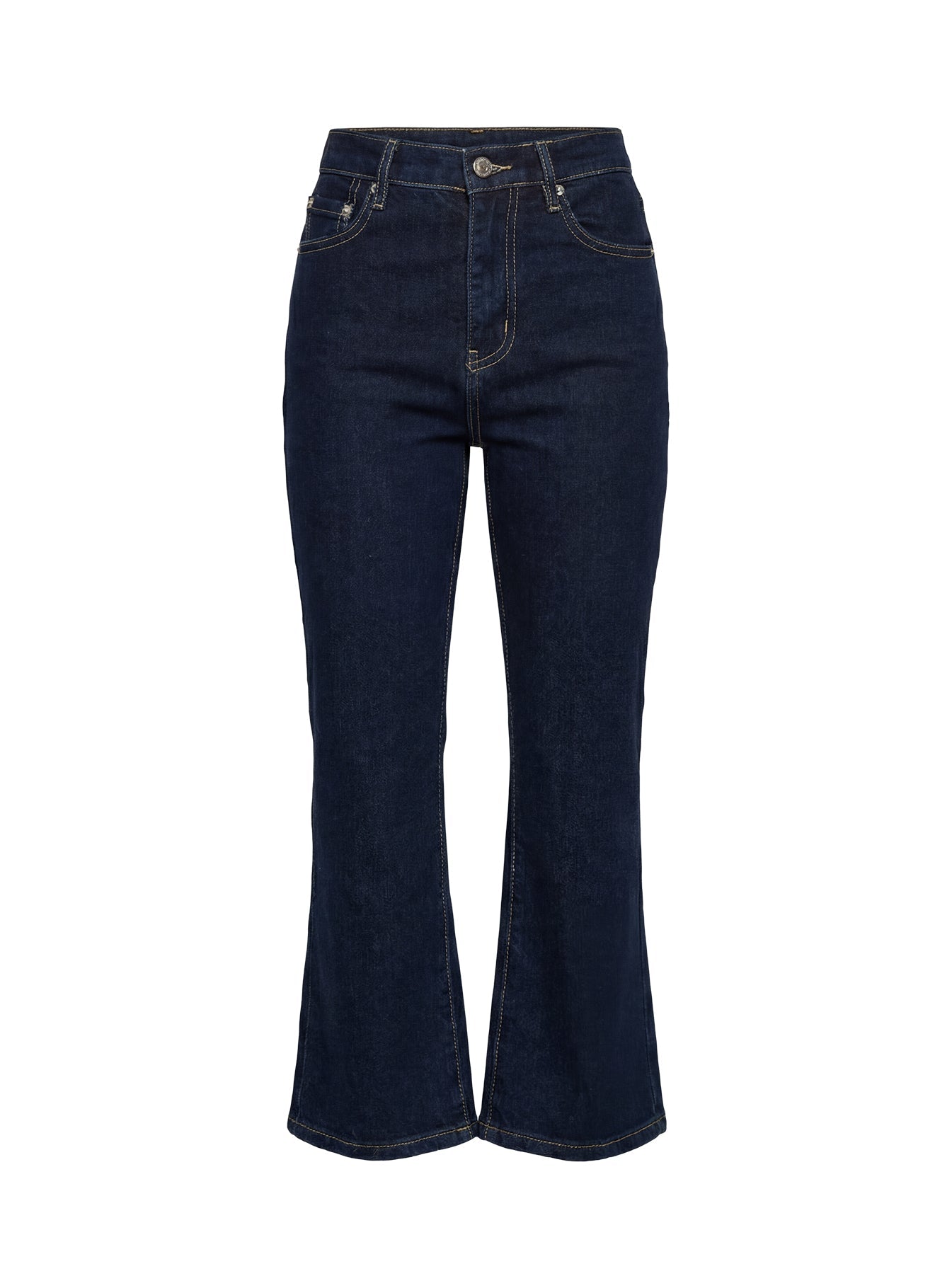 Cindee High Rise Cropped Jeans Raw Indigo women's denim jeans by Ellevoria
