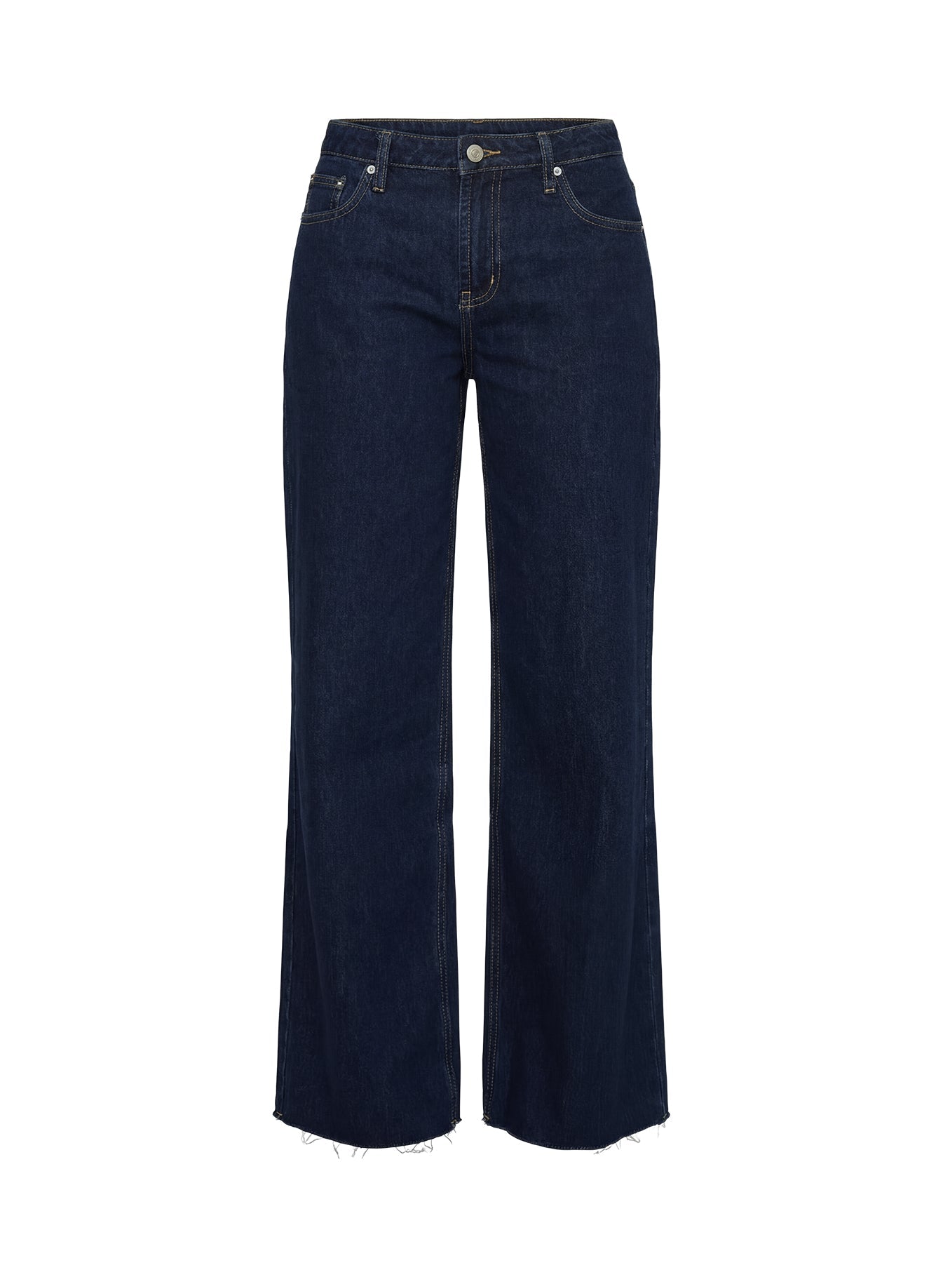 Darla Low Rise Straight Leg Jean Dark Blue Wash women's denim jeans by Ellevoria