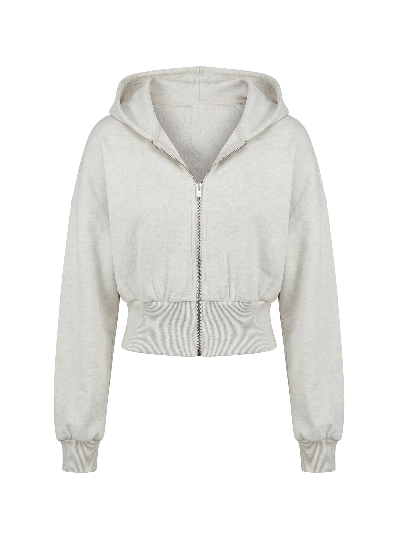 Daytime Cropped Blouson Hoodie Snow Marle women's sweater by Ellevoria