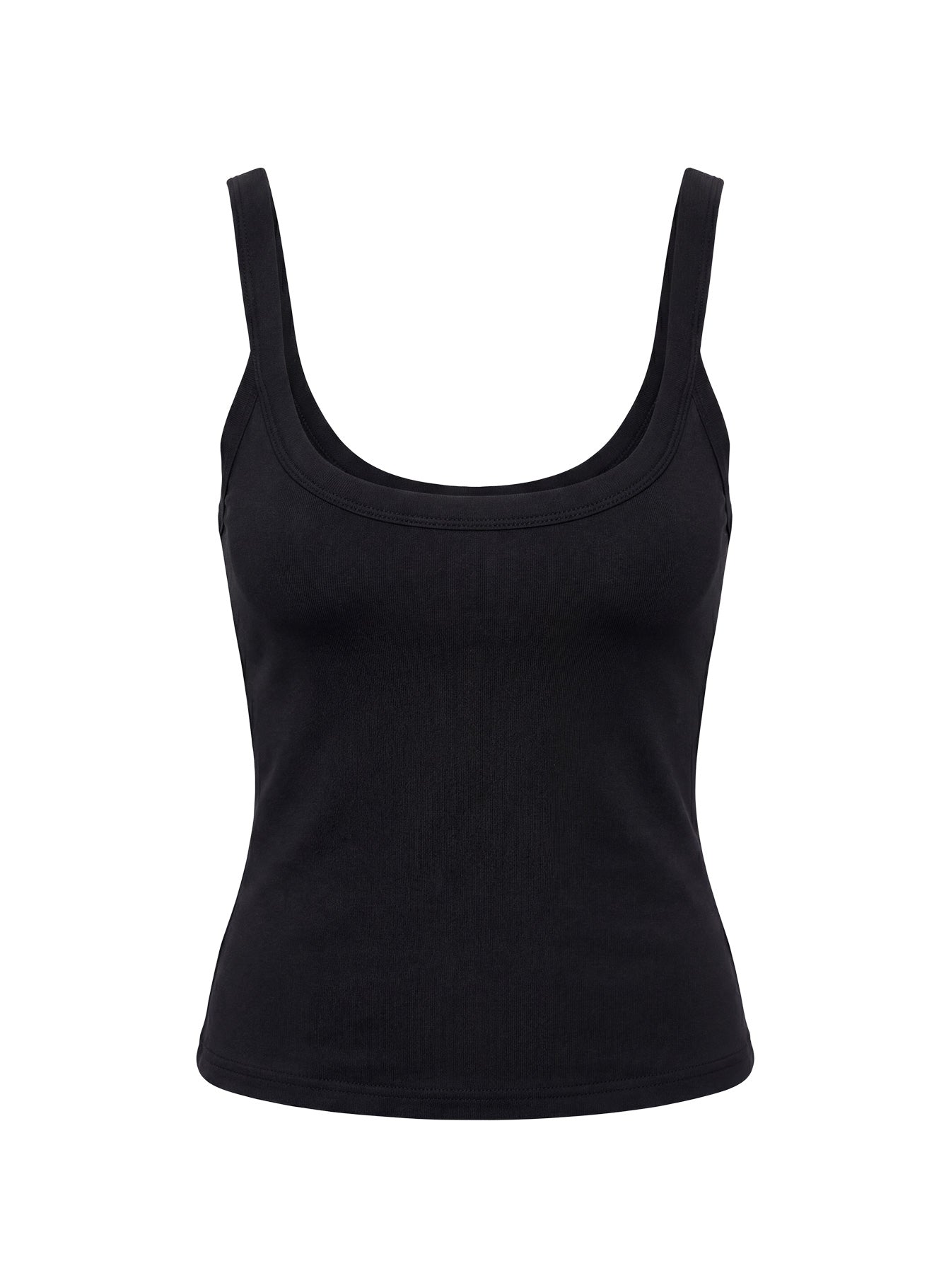Kasper Cinched Longline Tank Top Black - women's top by Ellevoria - view 9