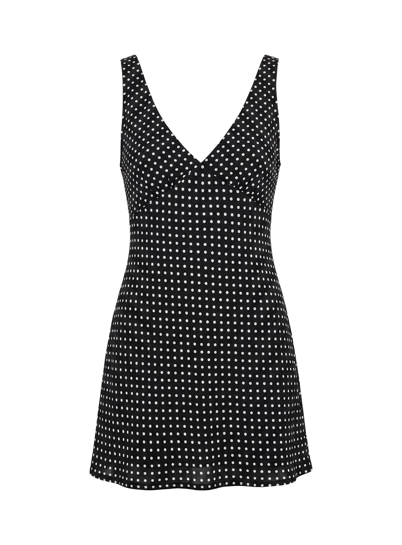 Nellie Mini Dress Black Polka Dot - women's fashion by Ellevoria - view 13