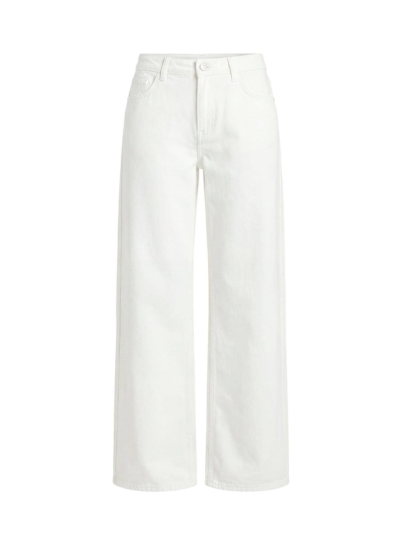 Ramos Low Rise Wide Leg Jeans White women's denim jeans by Ellevoria