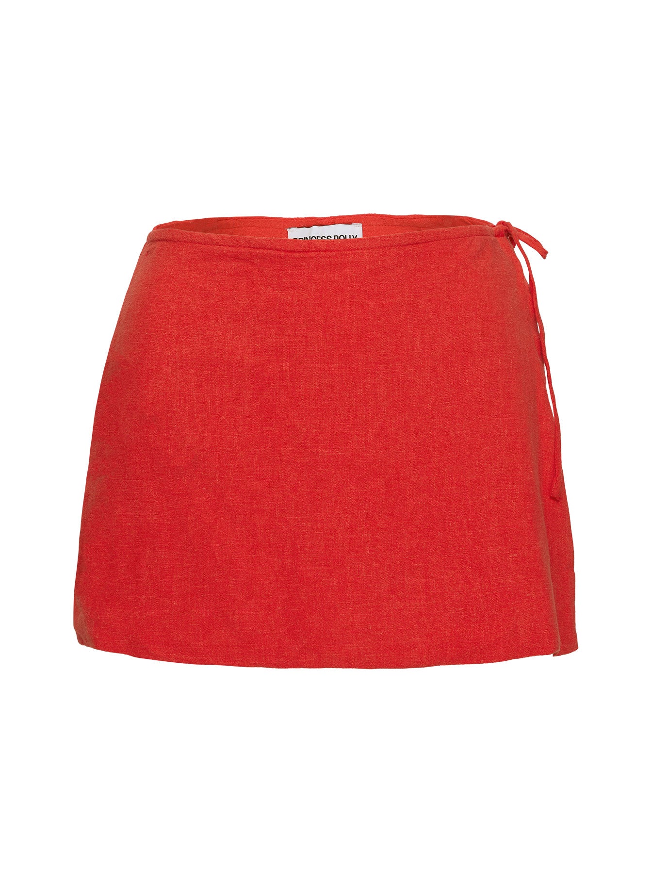 Gulliver Tie Side Mini Skort Red women's two piece set by Ellevoria