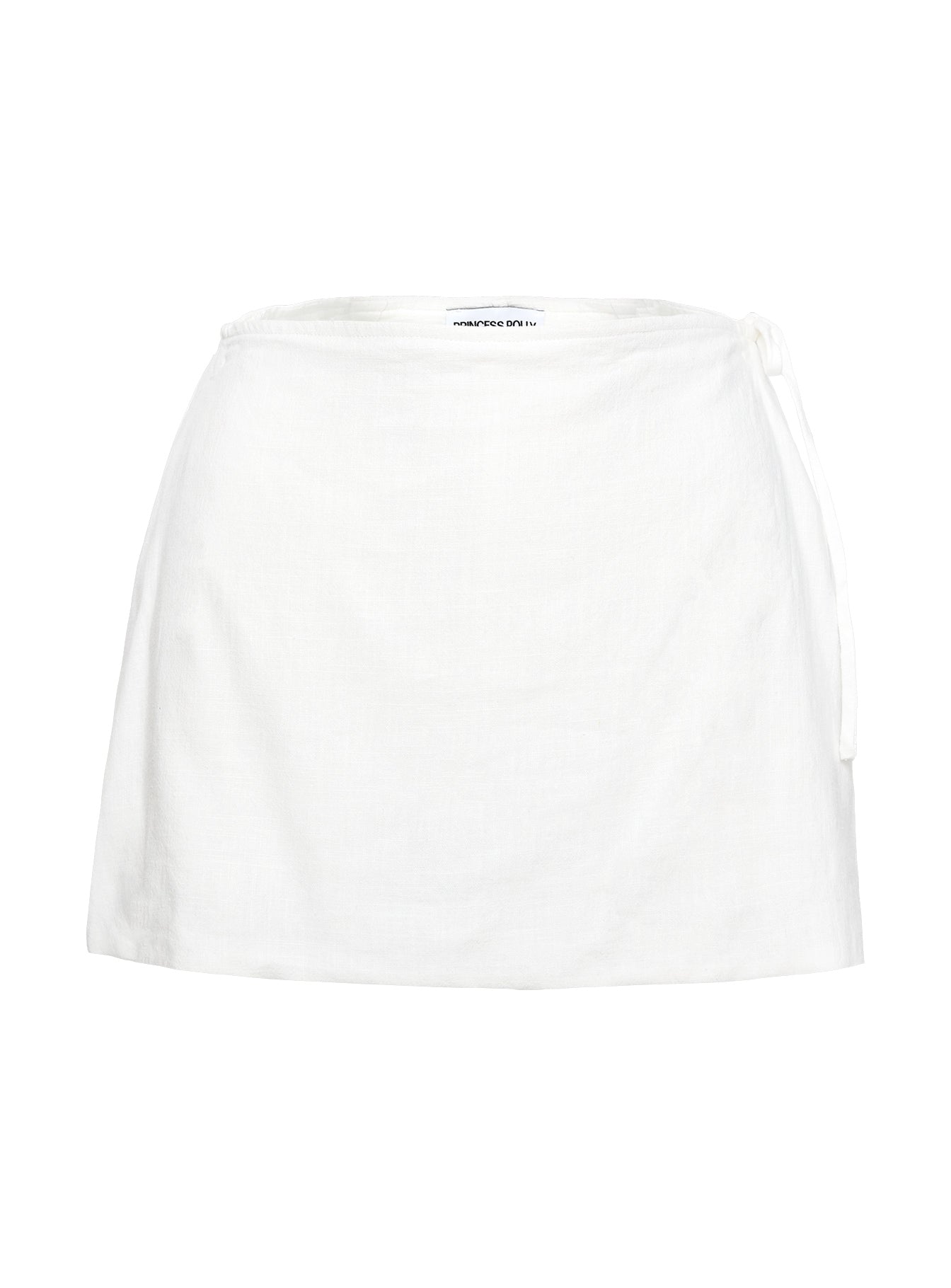 Gulliver Tie Side Mini Skort White women's two piece set by Ellevoria