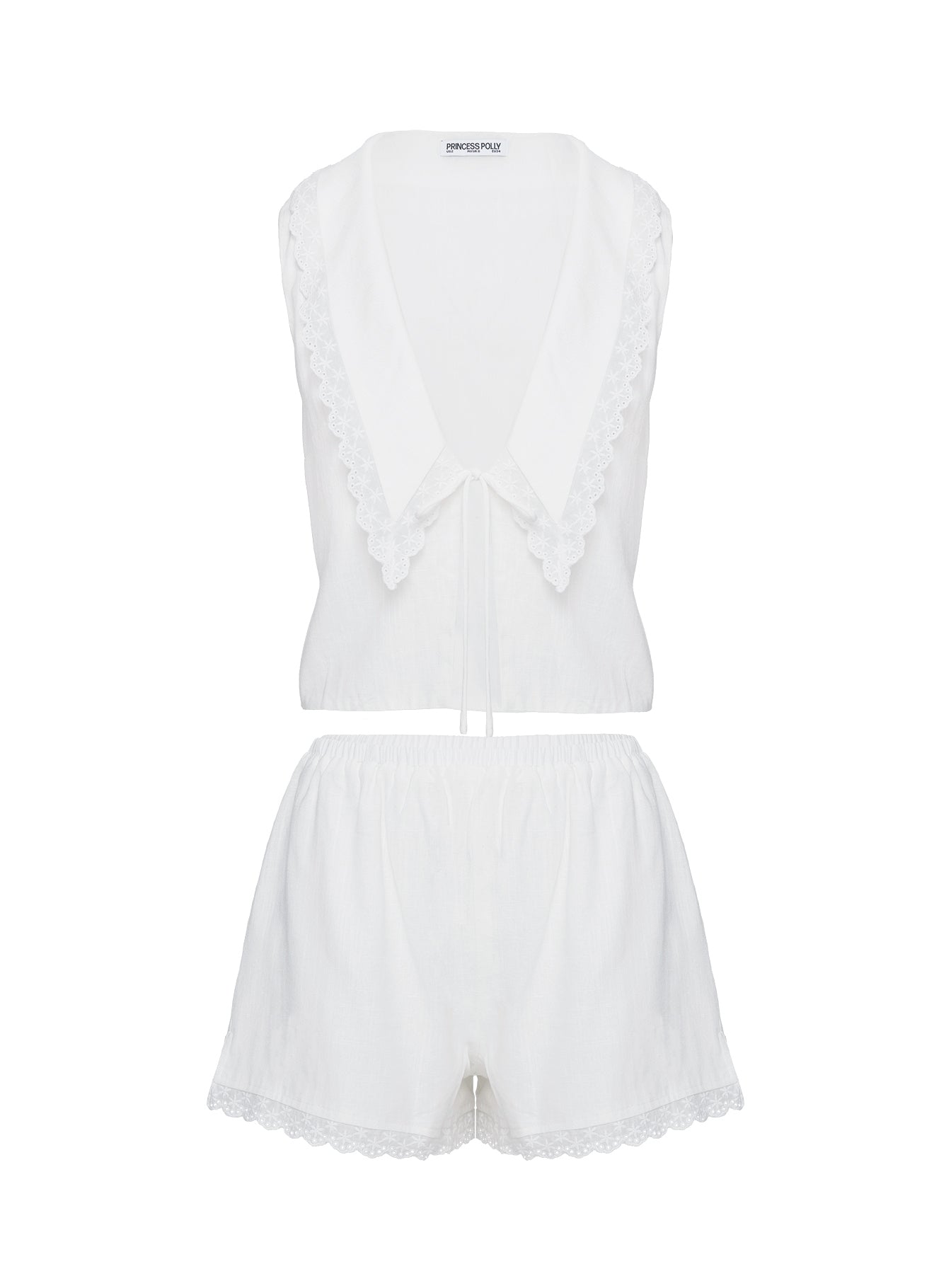 Haruka Set White women's two piece set by Ellevoria