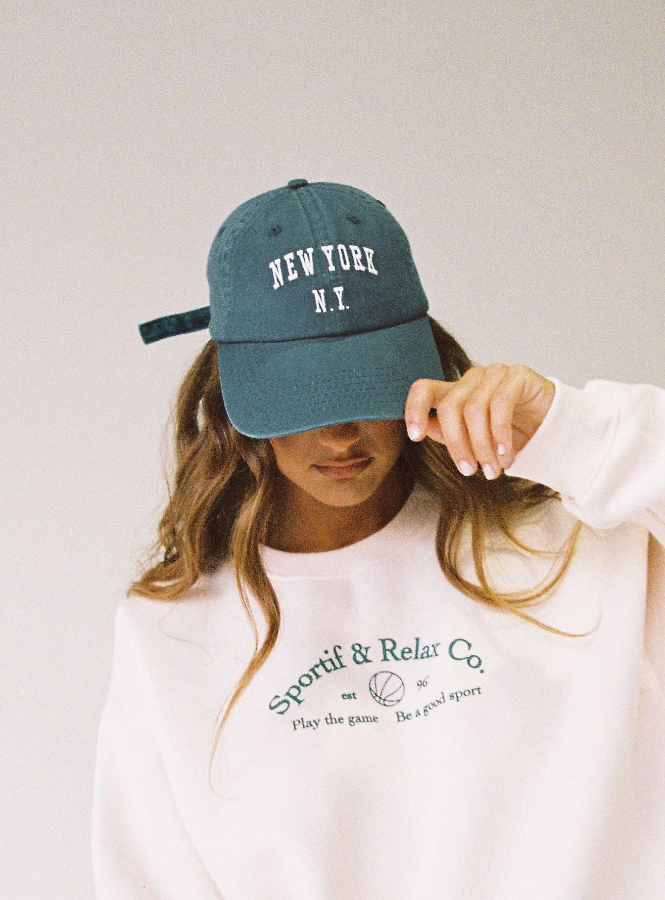 New York Dad Cap Green women's accessory by Ellevoria