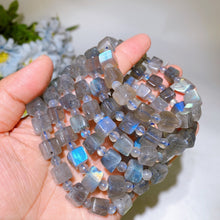 8mm Labradorite Cube Bracelet