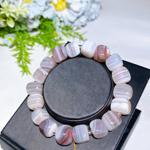 Lantern Faceted Natural Botswana Bracelet
