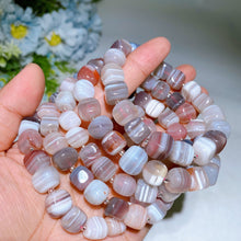 Lantern Faceted Natural Botswana Bracelet