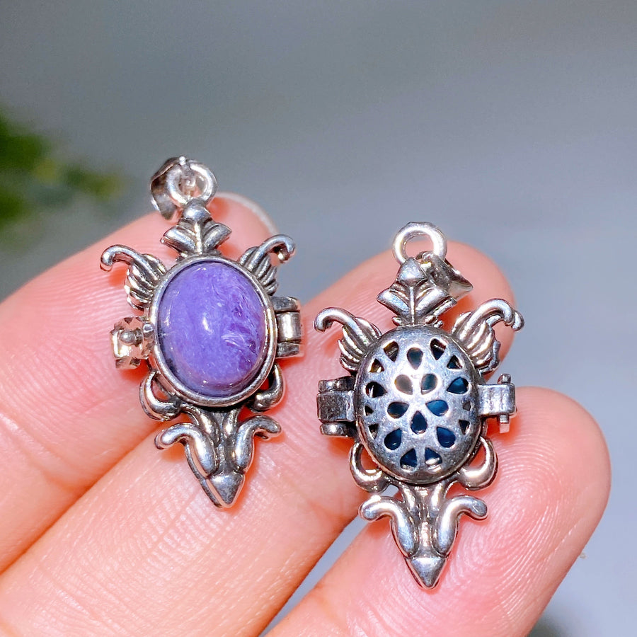 25mm Multi-Material Natural Crystal Pendant