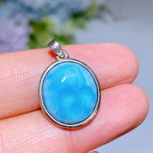 925 Silver Larimar Earrings Necklace