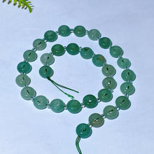 38cm Natural Crystal Drilled Donut Shape String