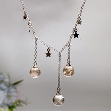 Copper Silver Plated Crack Smoky Quartz Necklace