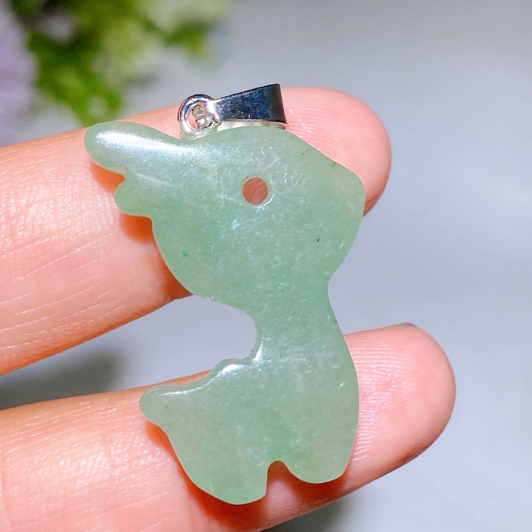 1.2" Crystal Deer Pendant