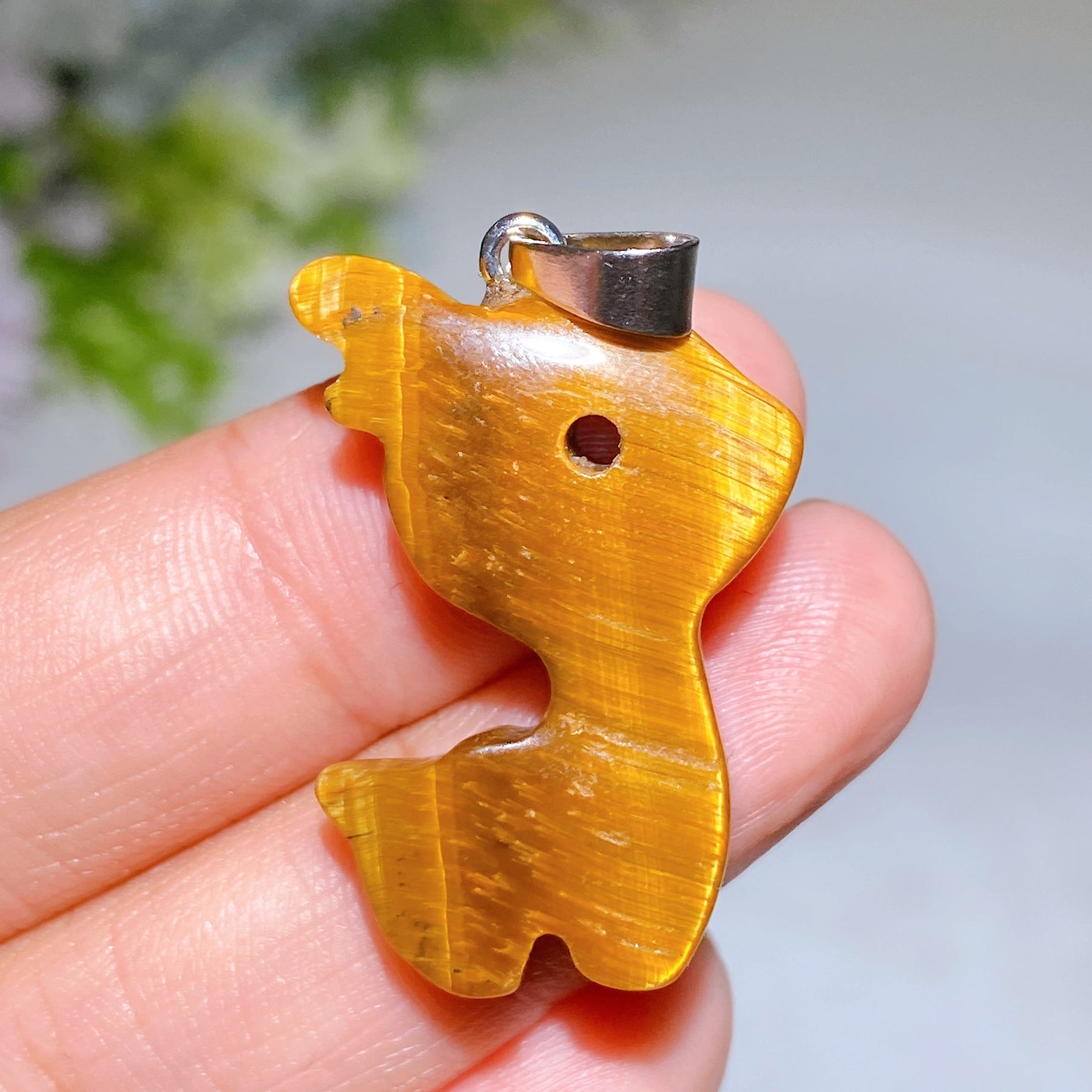 1.2" Crystal Deer Pendant