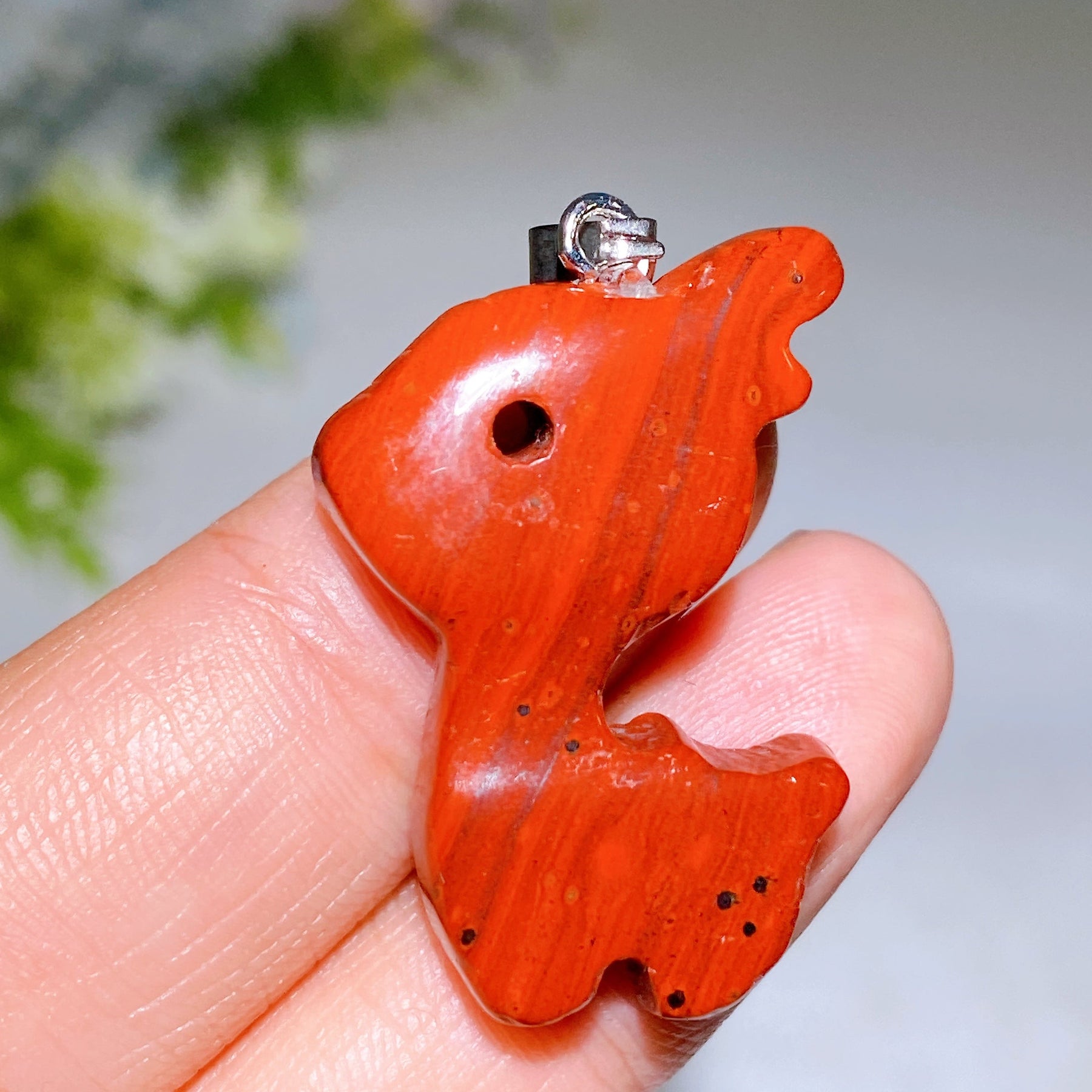 1.2" Crystal Deer Pendant