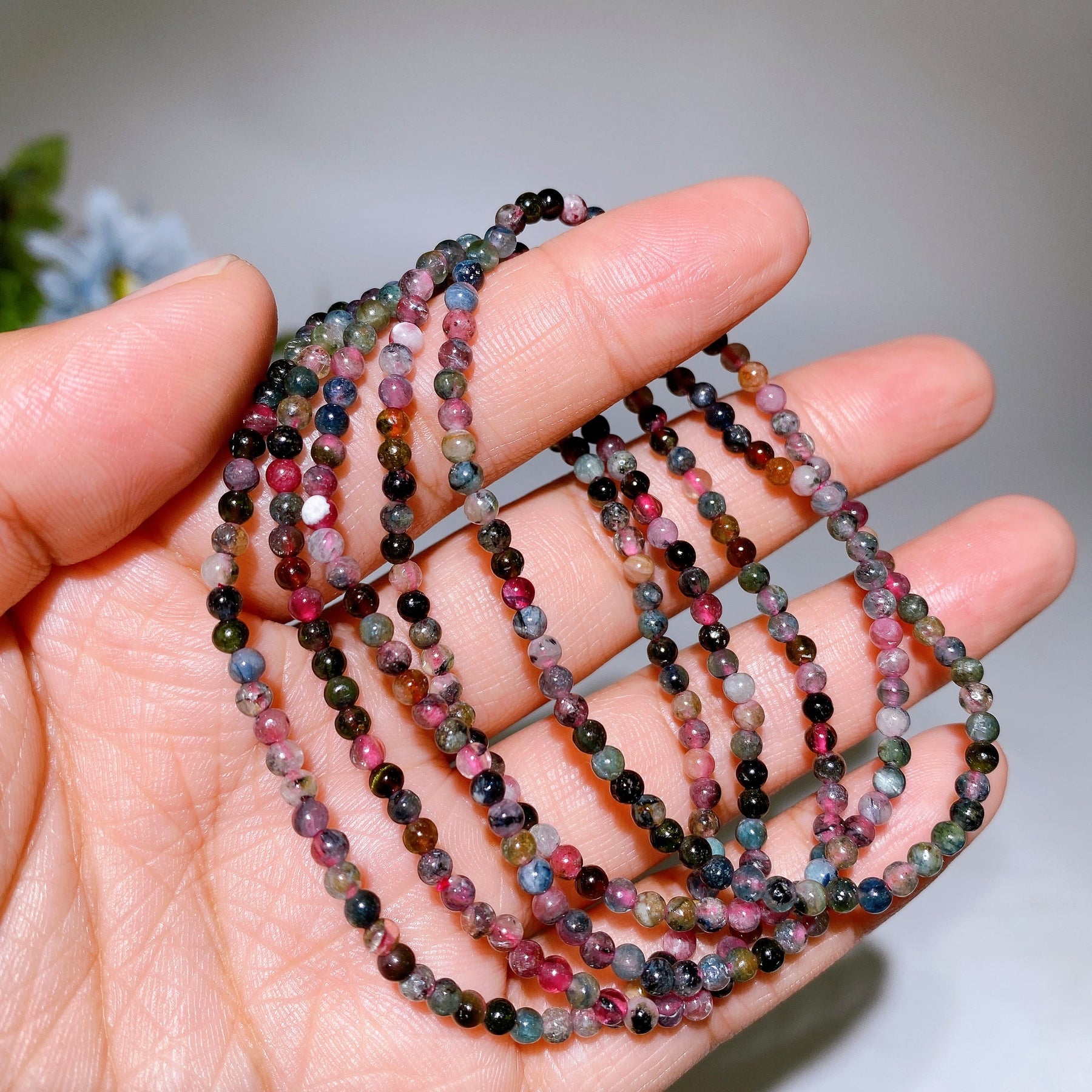 2mm 5mm Colorful Tourmaline Bracelet