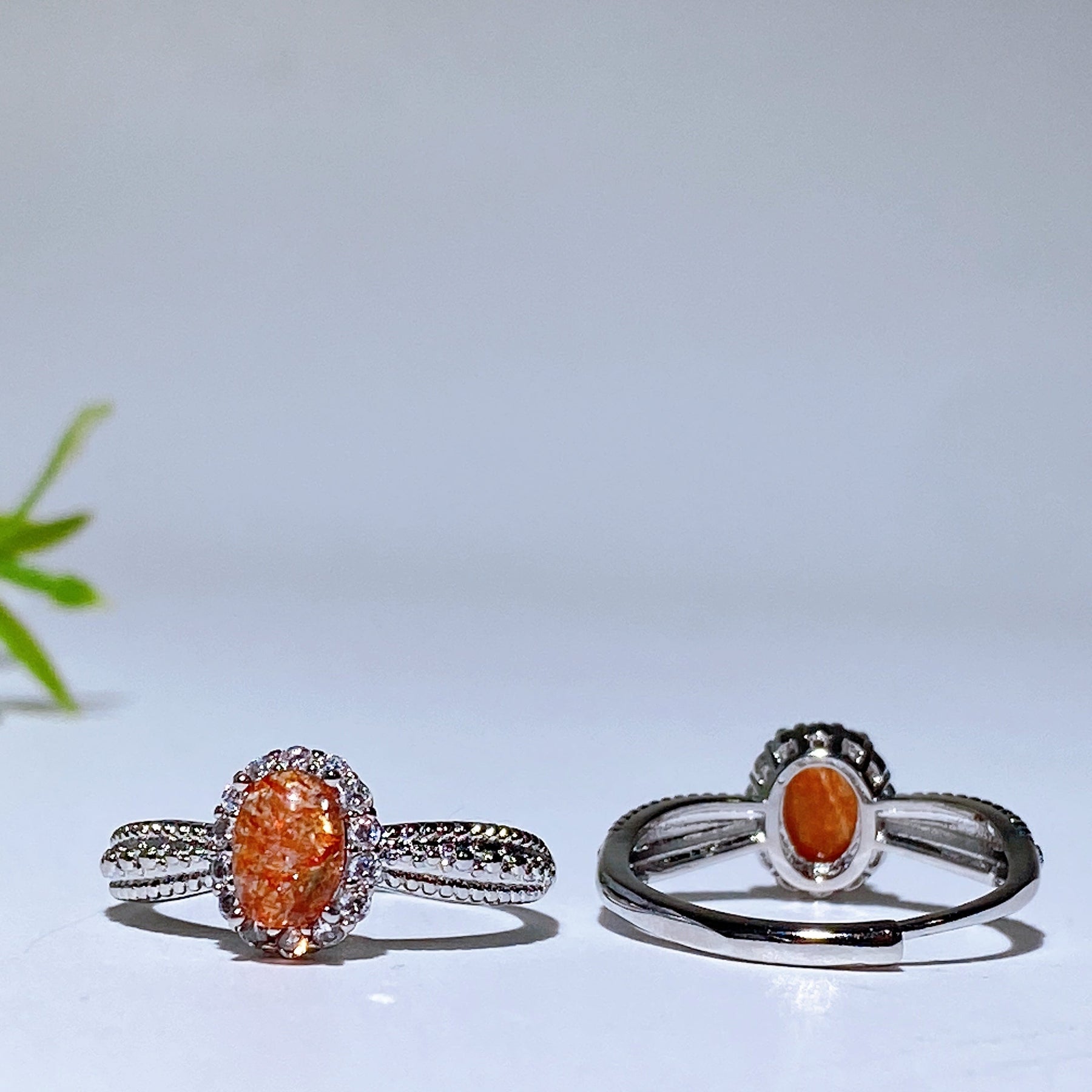 Copper Silver Plated Arusa Sunstone Ring
