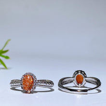 Copper Silver Plated Arusa Sunstone Ring
