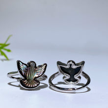 Copper Silver Plated Rainbow Shell Eagle Ring